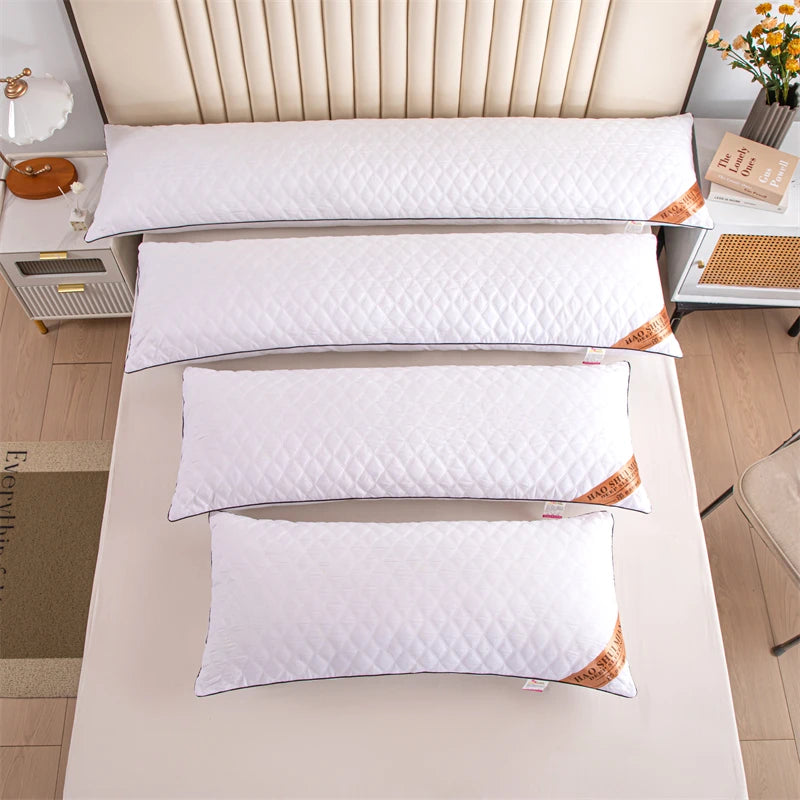 White Pillow Core Home Soft Filling Cushion 48x100/48x120/48x150/48x180 Lengthen Pillows Quilted Sleeping Cushions almohada