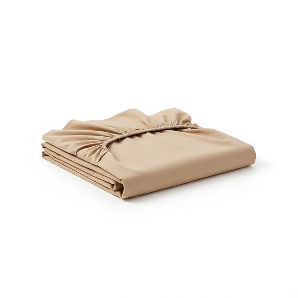Soft Cotton Fitted Bed Sheet with Elastic Band Solid Color Mattress Cover for Single Double King Queen Bed 140/150/160/180/200