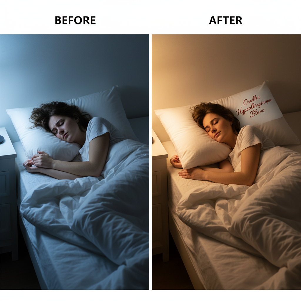 Hypoallergenic White Pillow Core for Home Bed, Washable Skin-friendly Neck Cushion, Long Pillows for Better Sleep