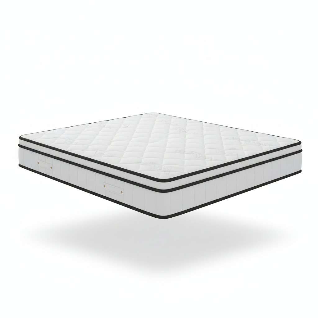 Wooden Aura mattress 90x200cm Pocket spring Core mattress (Height 20 cm) 7-Zone Orthopedic mattress with Comfort Foam Fabric (H3)