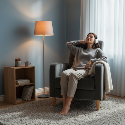 Velvet Lounge Armchair Scandinavian Relax Convertible Armchair with Padded Seat Armrests High Back For Living Room Bedroom Home