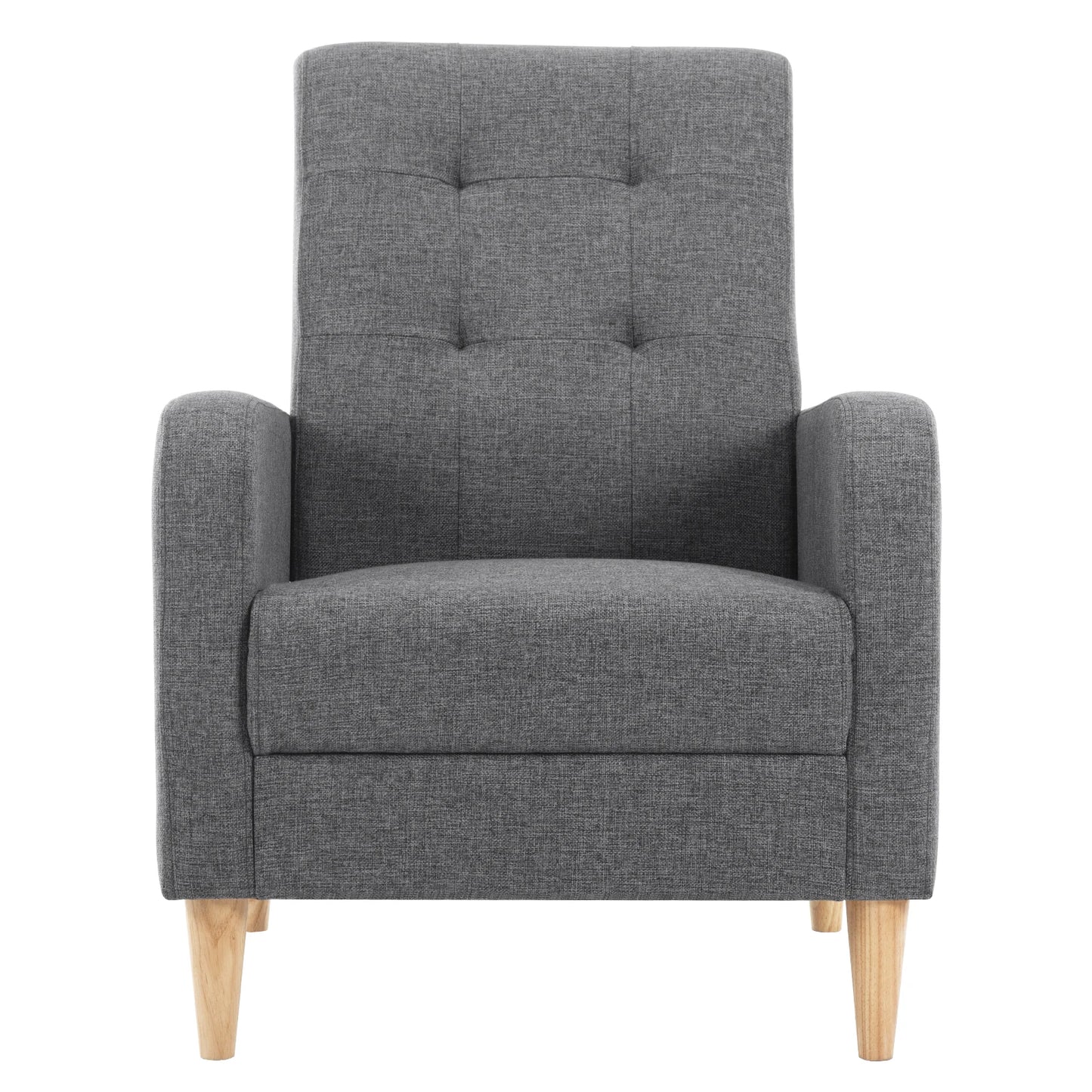Velvet Lounge Armchair Scandinavian Relax Convertible Armchair with Padded Seat Armrests High Back For Living Room Bedroom Home