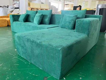 New Modern Minimalist Corner Fabric Sofa Vacuum Compressed Sofa Three-seater  Villa Living Room Hotel Sofa Cheap Sale