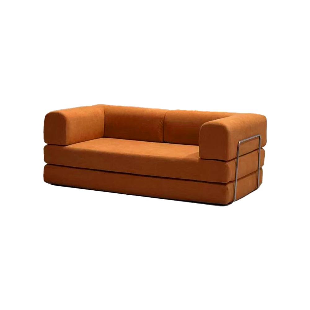 Modern Nordic Velvet Fabric Sectional Sofa with Compressed Sofa Bed in a Box for Living Room Furniture