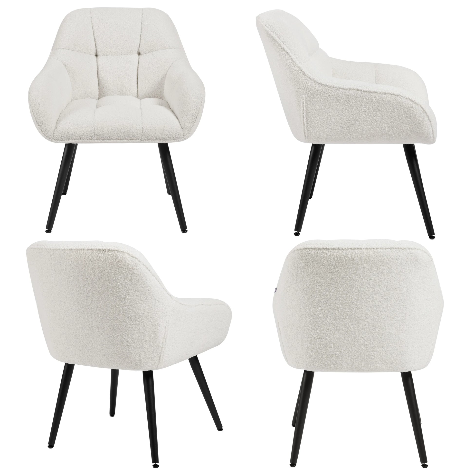 WOLTU Relaxation Armrest Chair Modern Style Lounge Upholstered Chair with Metal Legs Reading Chair for Bedroom Living Room