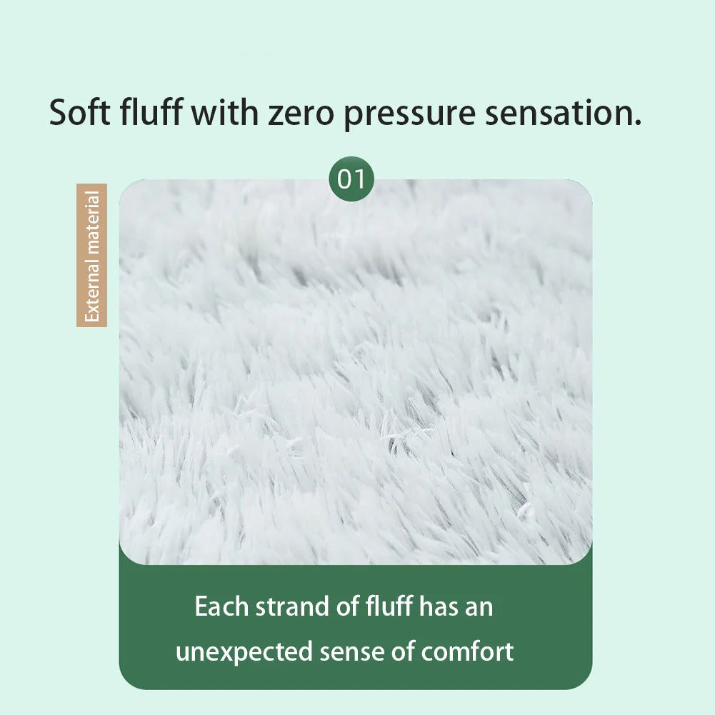 65x37.4x11.8 Inches Human Dog Bed, Detachable Multifunctional Oval Large Dog Bed With Non-slip Design, Human Size Dog Bed