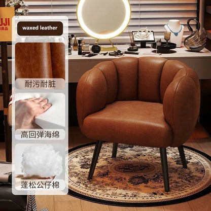 Formwell Pumpkin Couch Accent Chair Modern Comfy Upholstered Chairs Single Sofa Armchair for Living Room lambswool fabric