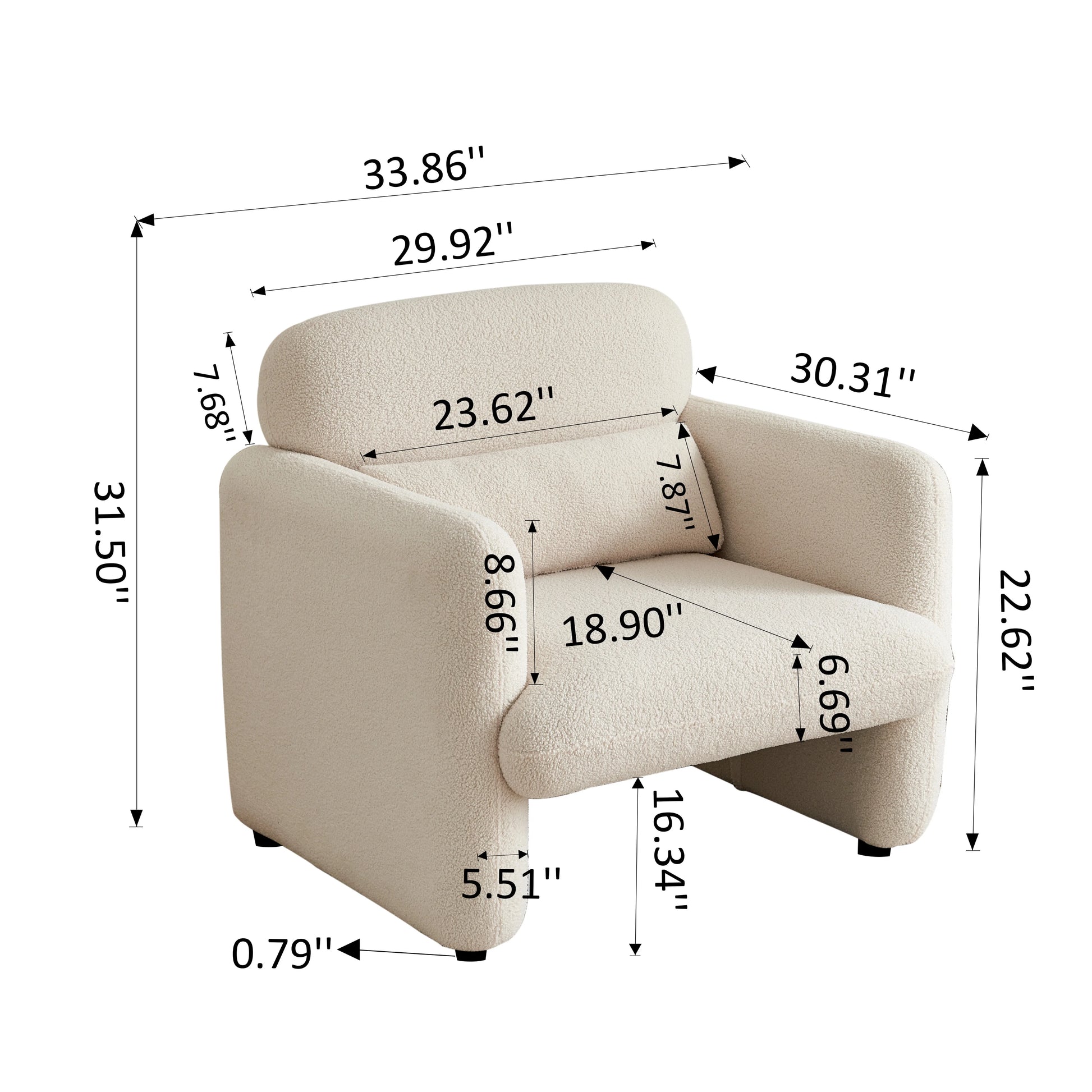 Creahappy armchair. Single seat sofa. Floor standing armchair. Suitable for living room, office and bedroom sofa