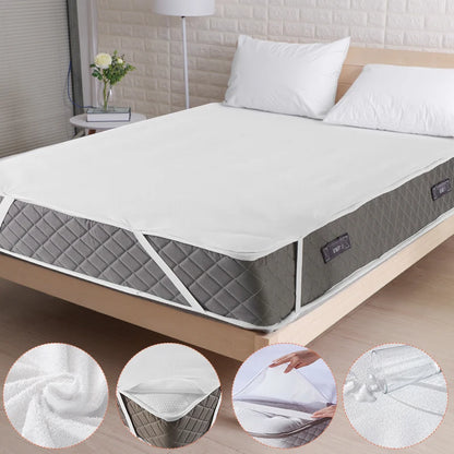 Waterproof Throw Mattress Cover Mattress Protector Covers  Pad Washable Mattress Bed Protector with Elastic Band Single/Double