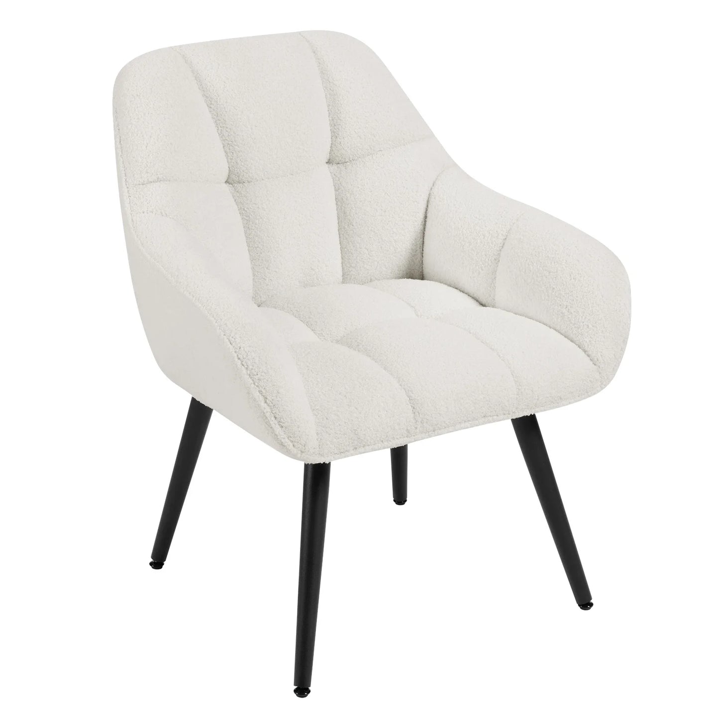 WOLTU Relaxation Armrest Chair Modern Style Lounge Upholstered Chair with Metal Legs Reading Chair for Bedroom Living Room