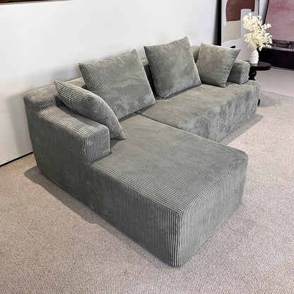 New Modern Minimalist Corner Fabric Sofa Vacuum Compressed Sofa Three-seater  Villa Living Room Hotel Sofa Cheap Sale