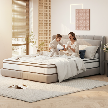 Wooden Aura mattress 90x200cm Pocket spring Core mattress (Height 20 cm) 7-Zone Orthopedic mattress with Comfort Foam Fabric (H3)